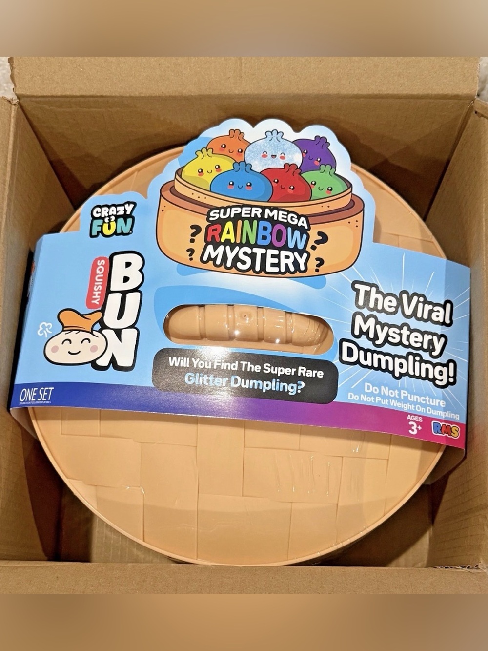 NEW VIRAL SUPER MEGA JUMBO Rainbow Mystery Squishy Bun Dumpling 8lb 12” 5 Below